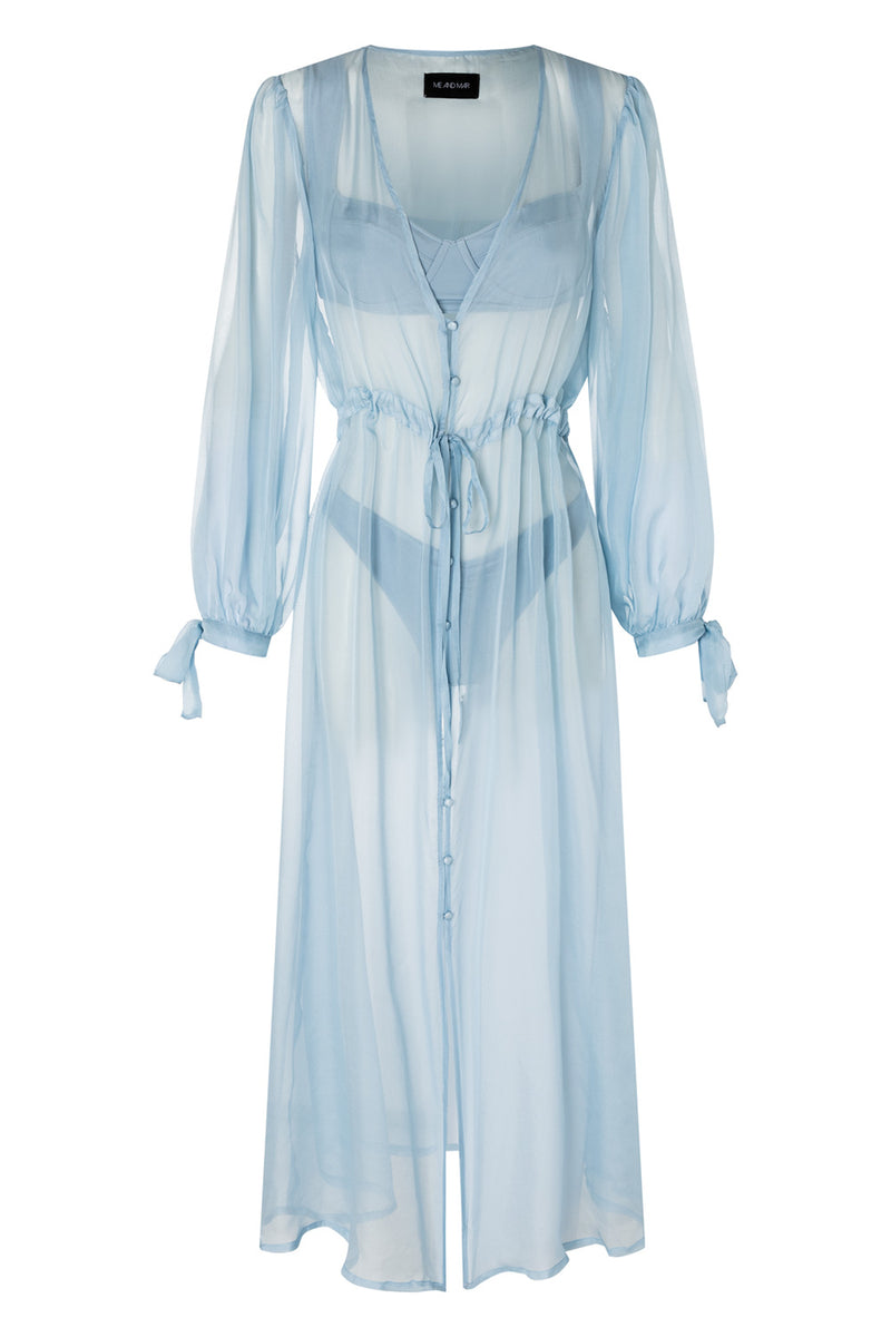 PORTO L. SKY SILK ROBE